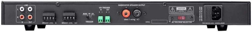 Soundavo PSB-400DSP Class D Subwoofer Amplifier with DSP and LCD Presets Display for Home Theater 400W RMS / 1000W Max …