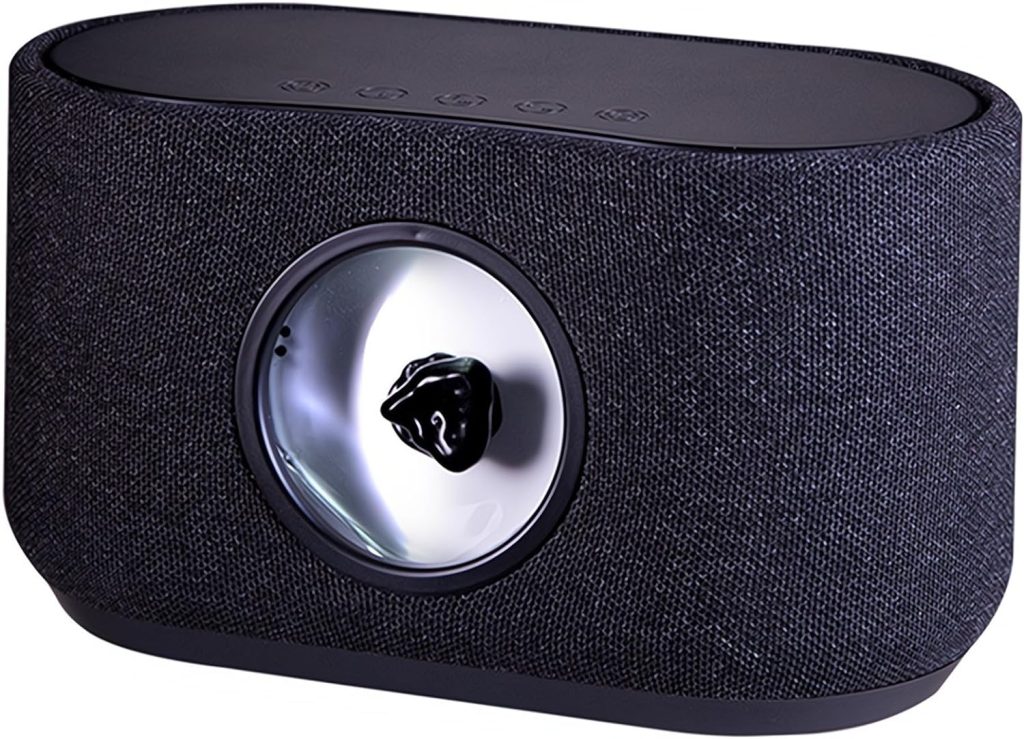 sovenomund Ferrofluid Speakers with Music Visualization - Bluetooth 5.1 Wireless Magnetic Fluid Speaker with 15W Wireless Charging Function (Black)