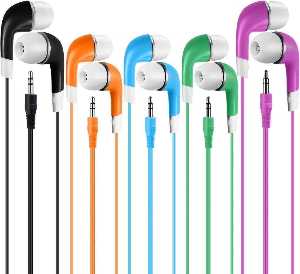 SP SOUNDPRETTY Earbuds Bulk for Kids Students School Classroom 30 Pack, Wholesale Disposable Earphones Headphones for Computers Chromebook iPad PC Android Phone, Fits All 3.5mm Interface