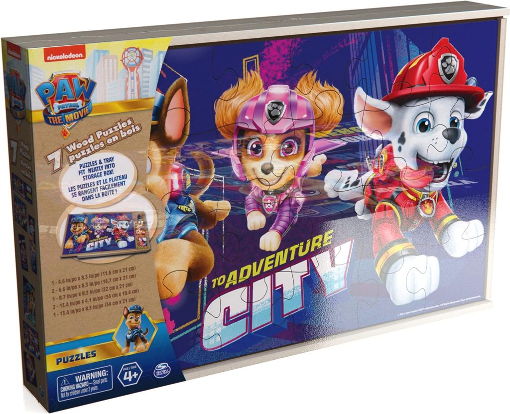 Spin Master PAW Patrol Chunky Wood Sound Puzzle, for Families and Kids Ages 3 and up