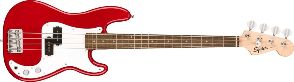 Squier Mini Precision Bass, Dakota Red, Laurel Fingerboard