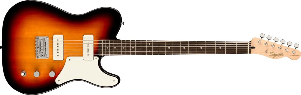 Squier Paranormal Baritone Cabronita Telecaster Electric Guitar, 3-Color Sunburst, Laurel Fingerboard