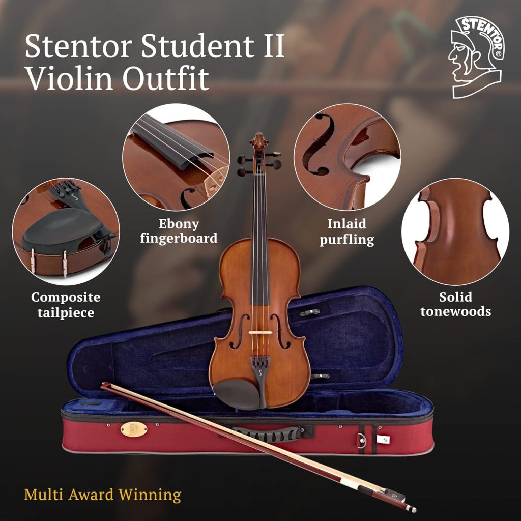 Stentor, 4-String Violin, Brown,Red (1500 3/4)