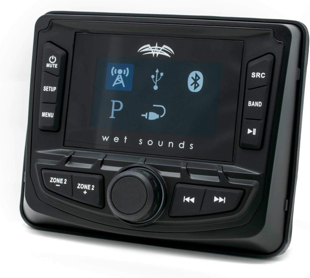 Stinger SPXRNGDASH 13-18 Polaris Ranger Radio Mounting Kit and Wet Sounds WS-MC2 Waterproof Radio