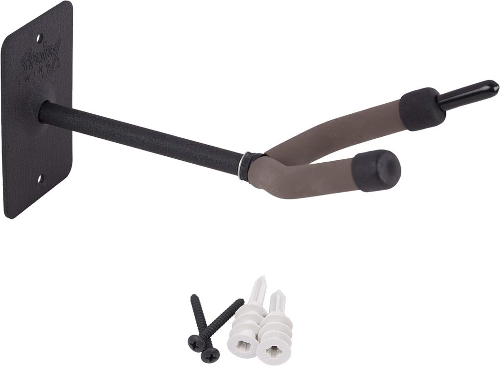 String Swing BCC03F4-FW-C Cello Hanger Wall Mount with Bow Holder Peg   Electric and Acoustic