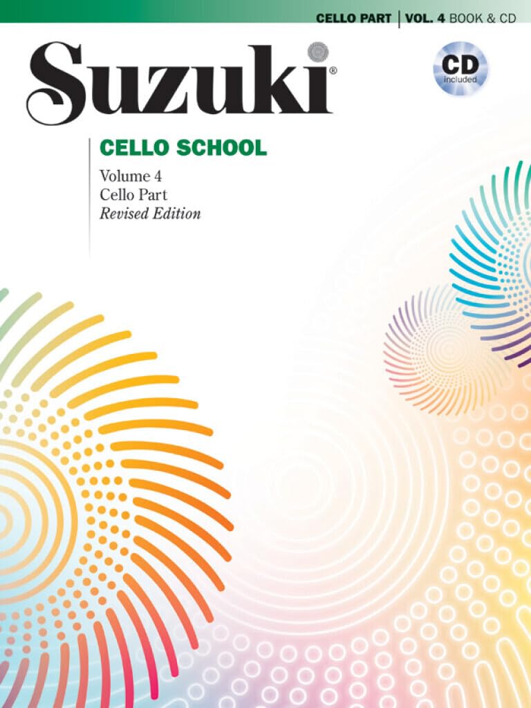 Suzuki Cello School, Vol 4: Cello Part, Book  CD     Paperback – September 1, 2014