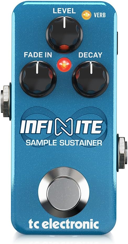 TC Electronic INIFINITE MINI SAMPLE SUSTAINER Sample and Sustain TonePrint Pedal with Simple Controls and a Tiny Footprint