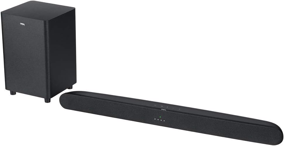 TCL Alto 6+ 2.1 Channel Dolby Audio Sound Bar with Wireless Subwoofer, Bluetooth – TS6110, 240W, 31.5-inch, Black