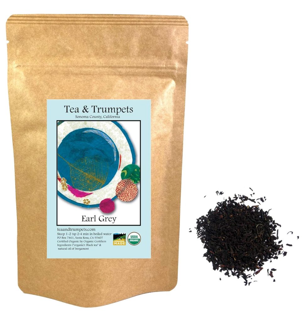 Tea  Trumpets USDA Organic Earl Grey Loose Leaf Back Tea - 4 oz