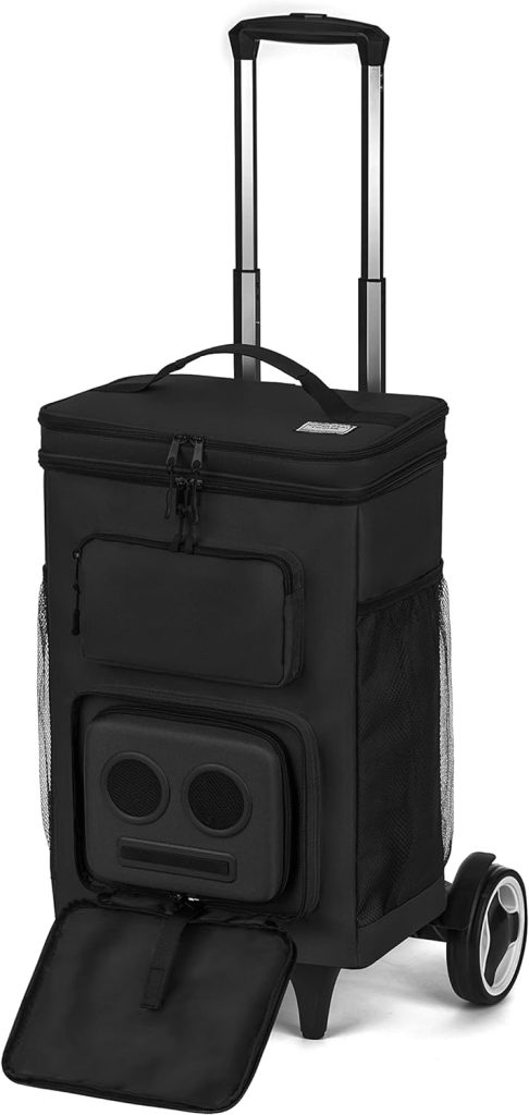 The #1 Rolling Cooler with Speakers on Amazon. 20-Watt Bluetooth Speakers for Parties/Festivals/Boat/Beach/Camping. Rechargeable, Works with iPhone  Android (Black, 2023 Edition)