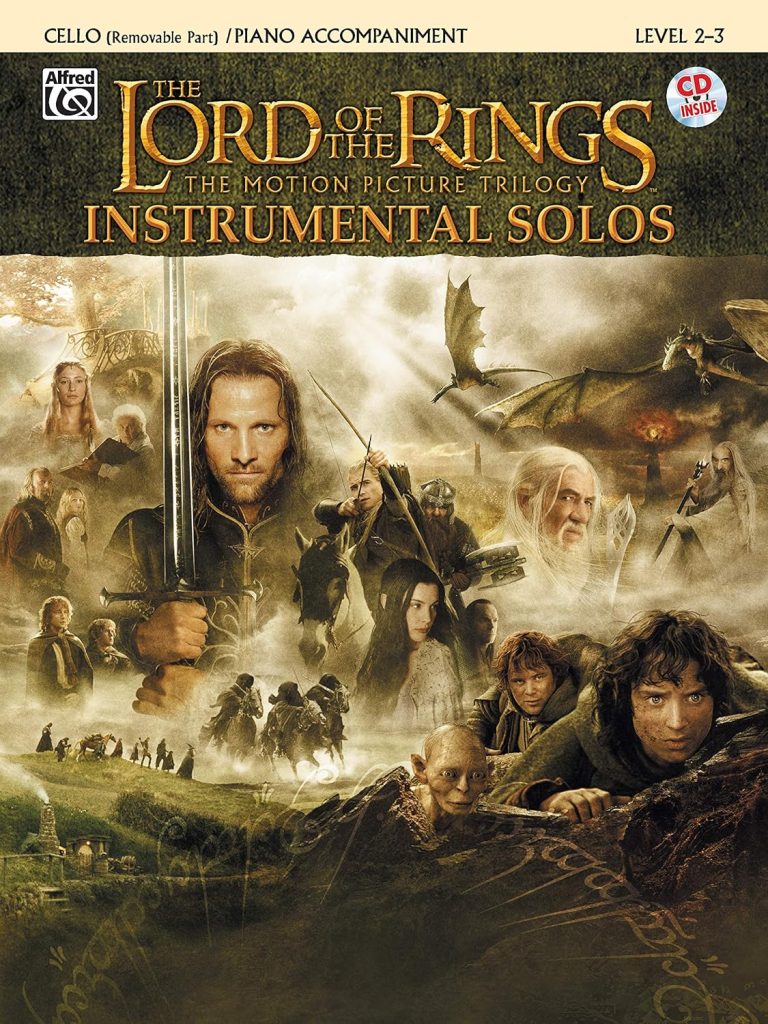 The Lord of the Rings Instrumental Solos for Strings: Cello (with Piano Acc.), Book  CD (Pop Instrumental Solo Series)     Paperback – August 1, 2004