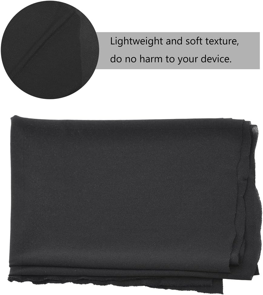 Tihebeyan Dustproof Speaker Grill Cloth Fabric, LightSoft 170 cm x 50 cm Speaker Mesh Cloth Protective Stereo Grille Cover for Speaker(Black)