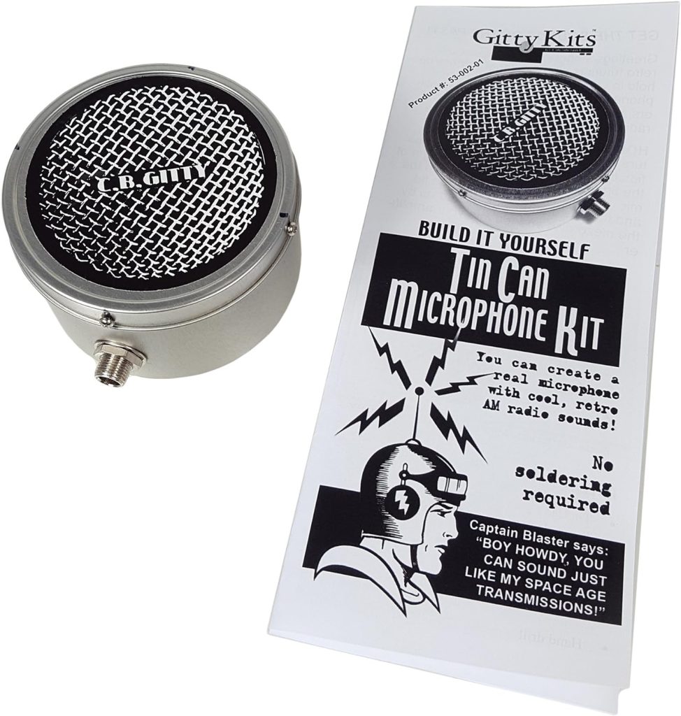Tin Can Microphone Kit - Build your own old-time Mic!