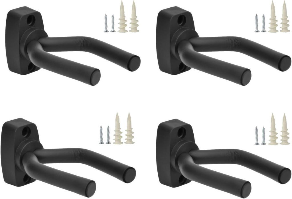 Top Stage 4-PACK Guitar Hangers Stands Hooks Holders Wall Mount