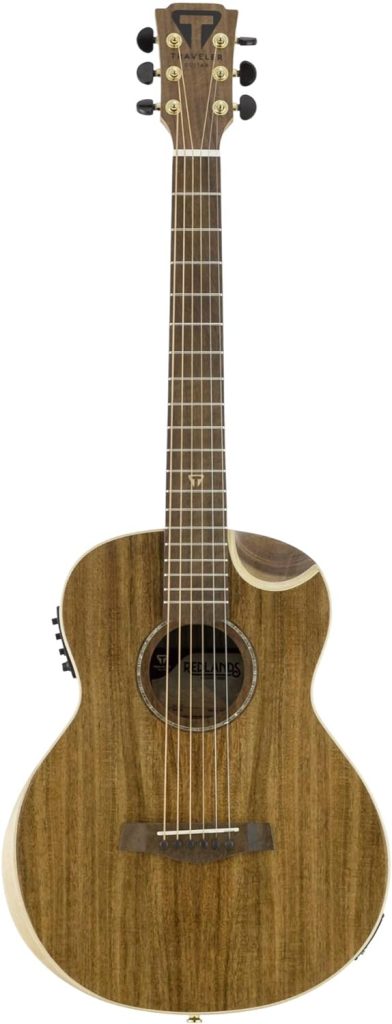 Traveler Guitar 6 String Acoustic-Electric Guitar, Right, Koa (Redlands Concert)