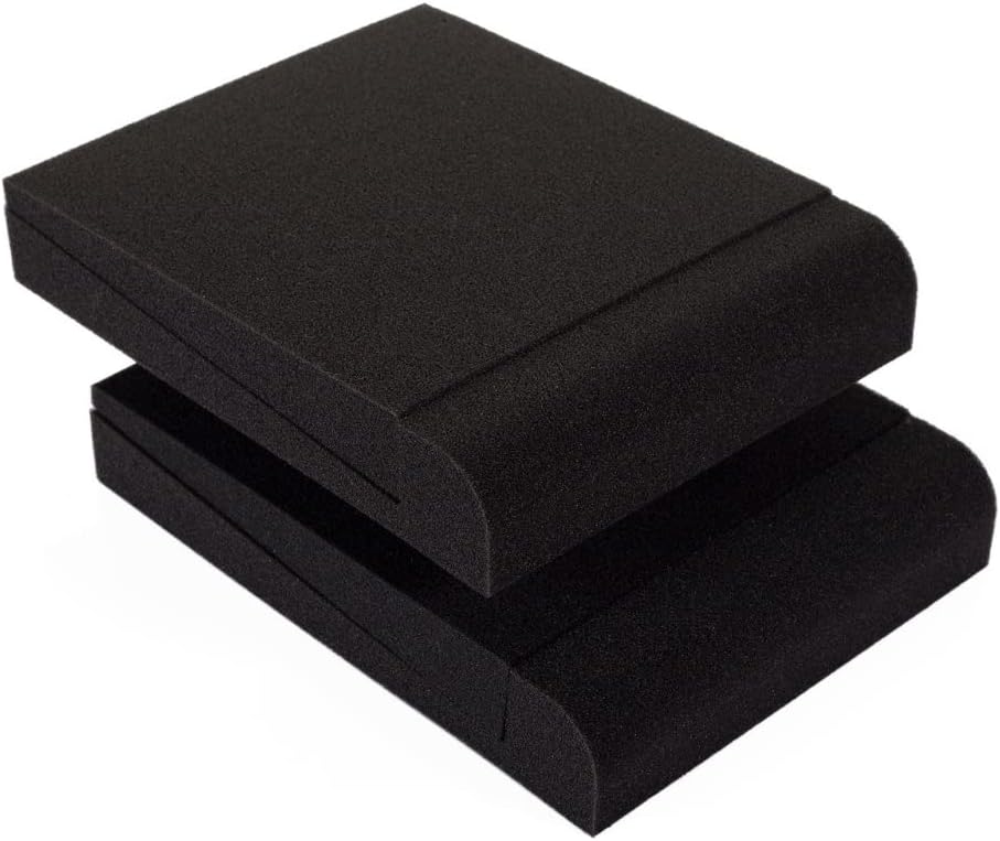 TRUE NORTH Studio Monitor Isolation Pads Pair (5 Inch Speaker Isolation Pads) - Studio Monitor Pads - Sound Pads - Bookshelf Speaker Pads Isolation, Sound Isolation Pads For Speakers, Speaker Foam