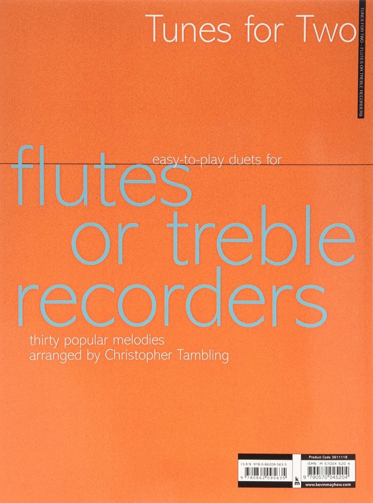 Tunes for Two: Easy Duets for Flutes or Treble Recorders     Paperback