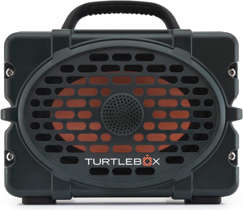 Turtlebox Gen 2: Loud! Outdoor Portable Bluetooth 5.0 Speaker | Rugged, IP67, Waterproof, Impact Resistant  Dustproof (Rich, Full Sound, Plays to 120db, Pair 2X for True L-R Stereo), Original Green