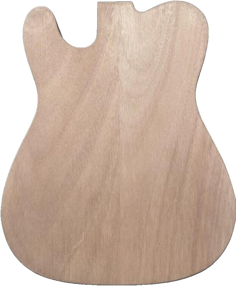 Unfinished Guitar Body Mahogany Flame Maple Veneer Guitar DIY For TL Style