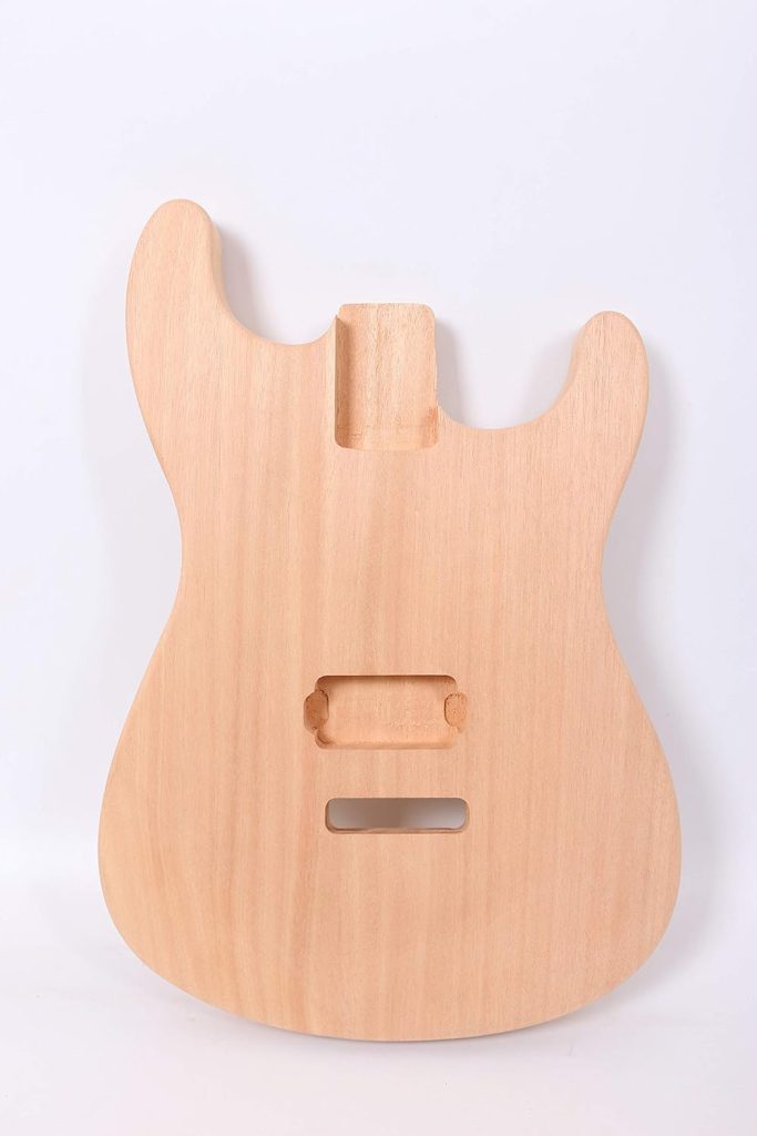 Unfinished Guitar Body mahogany Wood Electric Guitar replacement DIY Guitar St style