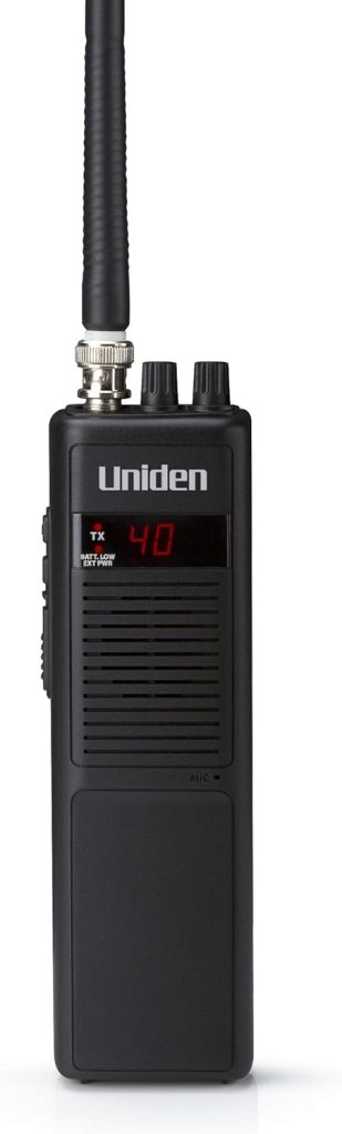 Uniden PRO401HH Professional Series 40 Channel Handheld CB Radio, 4 Watts Power with Hi/Low Power Switch, Auto noise cancellation, Belt Clip And Strap Included, 2.75in. x 4.33in. x 8.66in. : Electronics