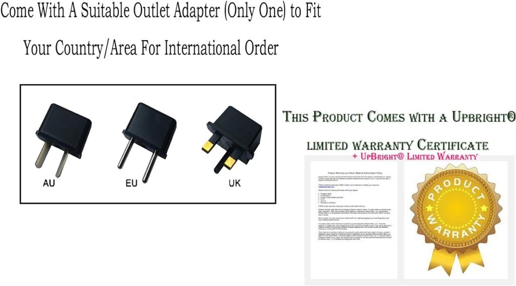 UpBright 9V AC/DC Adapter Compatible with ION Audio Plunge MAX iSP83 iSP83BK Waterproof Bluetooth Stereo Boombox Speaker 1SP83 1SP83BK Biron Bi18-090200-adu 9VDC 2A 9.0V Power Supply Battery Charger