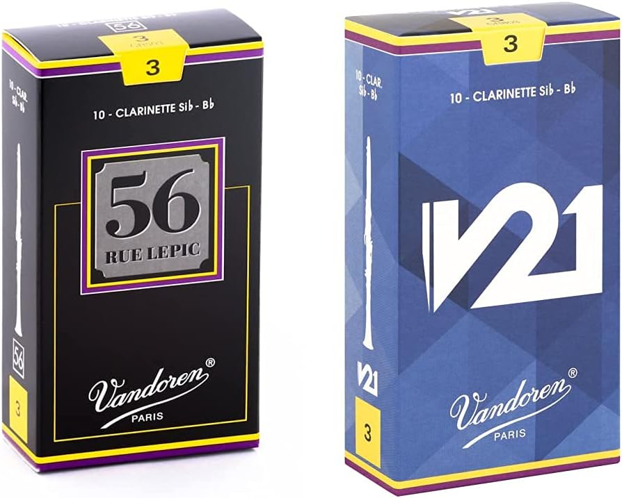 Vandoren CR5035 Bb Clarinet 56 Rue Lepic Reeds Strength 3.5; Box of 10