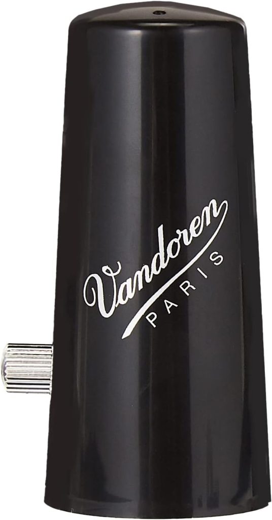 Vandoren LC04P Optimum Ligature and Plastic Cap for Bass Clarinet Silver Plated with 3 Interchangeable Pressure Plates