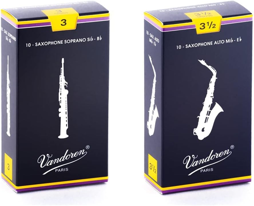 Vandoren SR203 Soprano Sax Traditional Reeds Strength 3; Box of 10