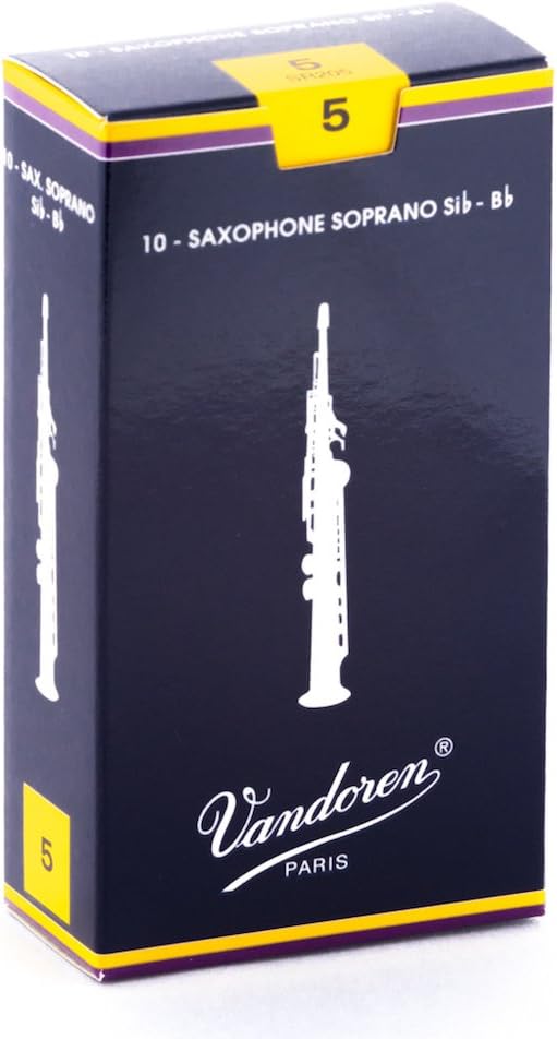 Vandoren SR203 Soprano Sax Traditional Reeds Strength 3; Box of 10