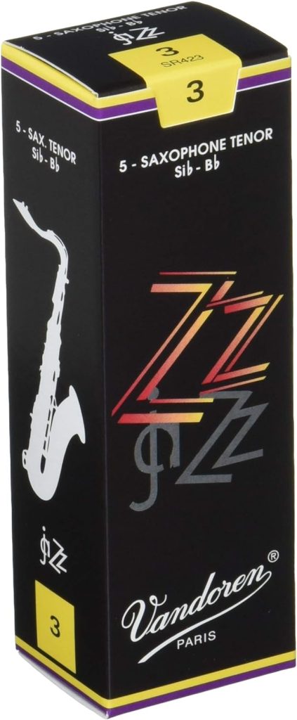 Vandoren SR423 Tenor Sax ZZ Reeds Strength 3; Box of 5