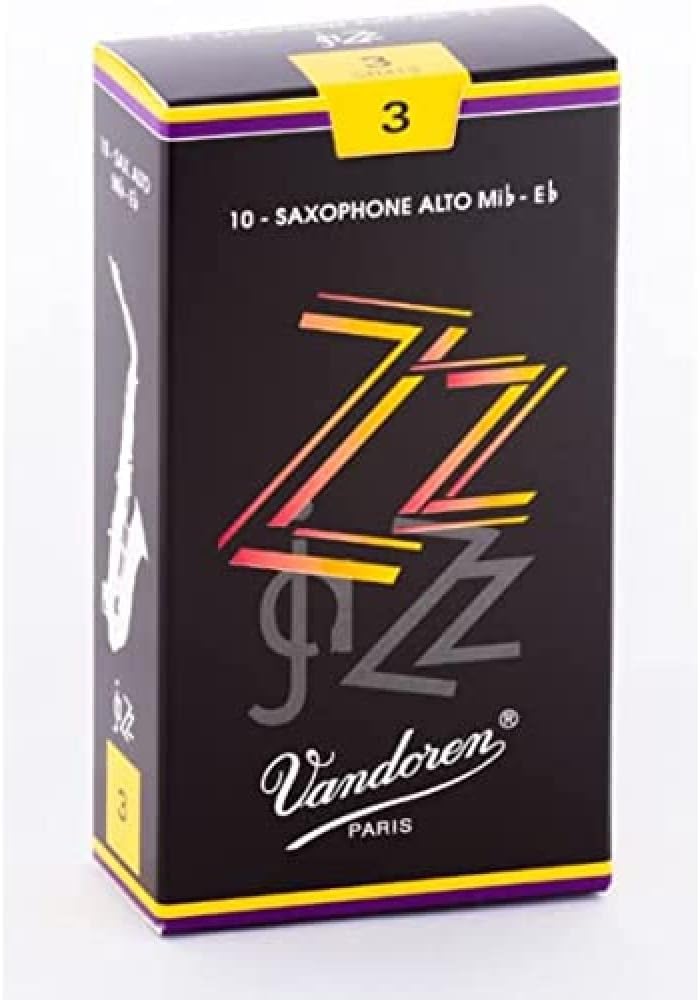 Vandoren SR424 Tenor Sax ZZ Reeds Strength 4; Box of 5,black
