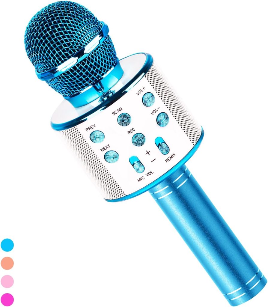 Kids Birthday Gift for 5-11 Year Old Girls, Top Karaoke Singing Microphone  Machine Toys Gifts for 6 7 8 9 Year Old Girl Teens Birthday Gift Present  for Child Boys Party Music Toy Age 4-12 