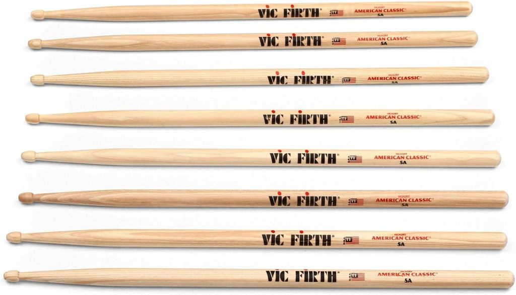 Vic Firth American Classic 4 for 3 Drumstick Pack - 5A - Wood Tip