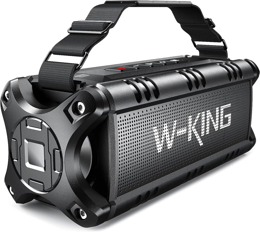 W-KING Bluetooth Speaker, 50W IPX6 Waterproof Loud Speakers Bluetooth Wireless, Large Outdoor Portable Bluetooth Speakers with Subwoofer for Deep Bass/Bluetooth 5.0/Power Bank/40H Play/TF/AUX/NFC/EQ