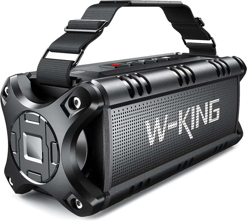 W-KING Bluetooth Speaker, 50W IPX6 Waterproof Loud Speakers Bluetooth Wireless, Large Outdoor Portable Bluetooth Speakers with Subwoofer for Deep Bass/Bluetooth 5.0/Power Bank/40H Play/TF/AUX/NFC/EQ : Electronics