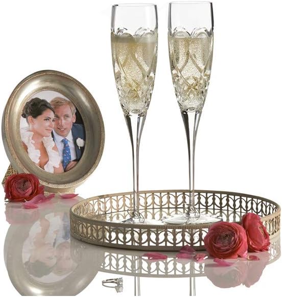 Waterford Love True Love Crystal Toasting Flute Pair