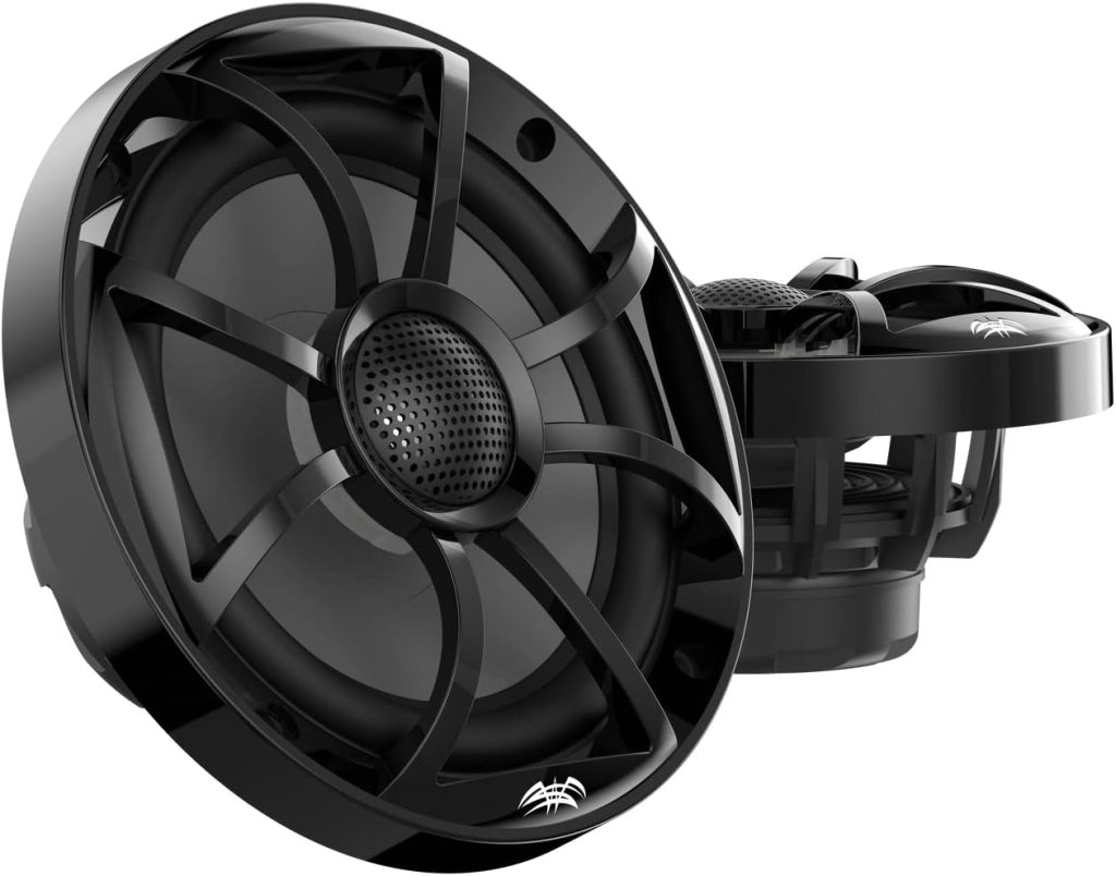 wet sounds | Recon 6-BG | High Output Component Style 6.5 Marine Coaxial Speakers with Black Grille