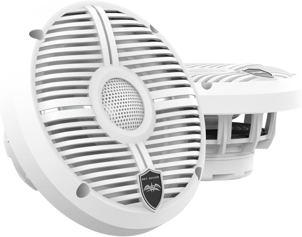 wet sounds | Recon 6 XW-W | High Output Component Style 6.5 Marine Coaxial Speakers with White Grille