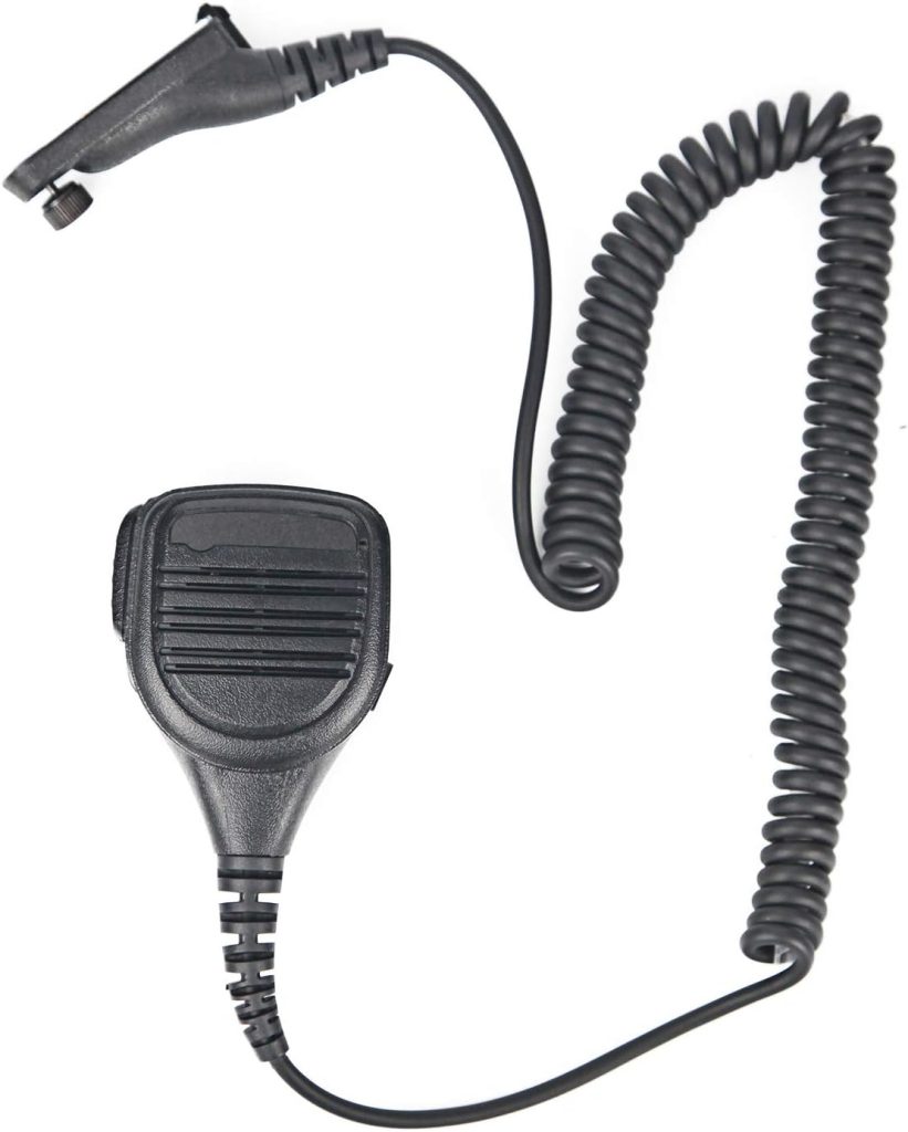 WODASEN APX 6000 Remote Walkie Talkie Handheld Speaker Mic Ham Radio Shoulder Microphone with 3.5mm Audio Jack for Motorola APX 900 4000 7000 8000 XPR 6350 6550 7350 7550 7580e 7350e 7500e 7550e