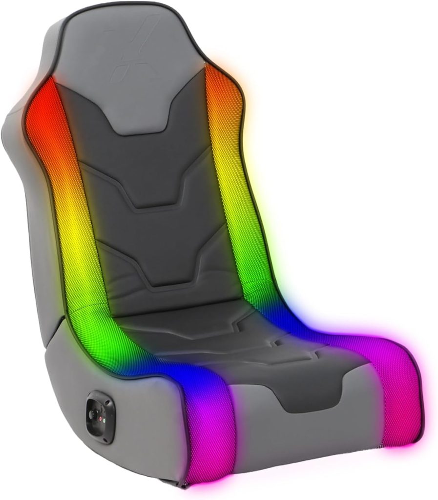 X Rocker Cosmos RGB Floor Rocker - LED Gaming Chair for Comfortable  Immersive Gaming - Chair with Gaming System Compatibility  Easy Setup - Integrated Speakers  RGB Lighting