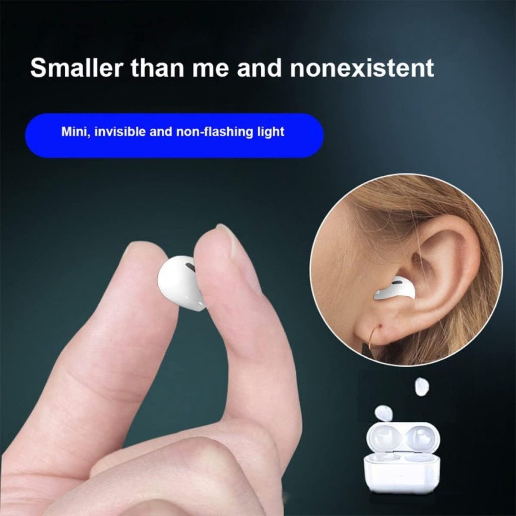 XBOSS PRO 4S+ Invisible Earbuds True Wireless Bluetooth Earphones 5.3 HiFi Stereo Noise Cancelling Small Mini Hidden Earbuds for Work, Sleep, Music, Audiobooks (Skin)