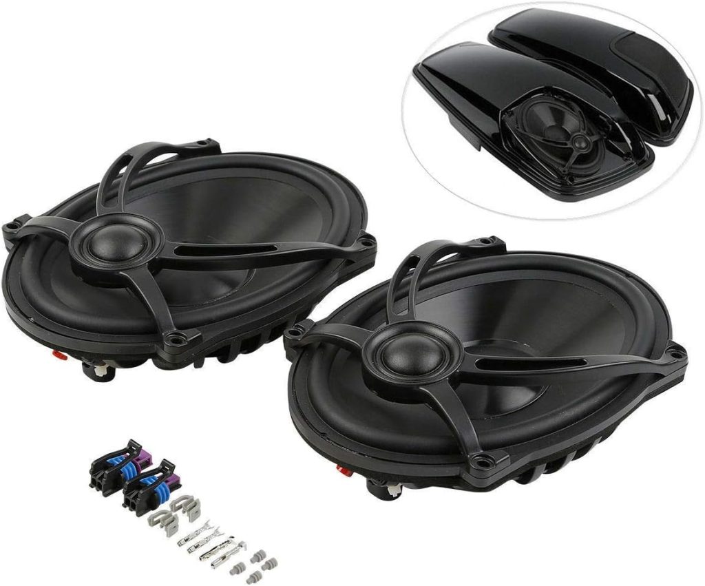 XFMT Saddlebags w/ 5x7 Speaker Lids Compatible with Harley Davidson Touring models 1993-2013 (Extended Saddlebags)