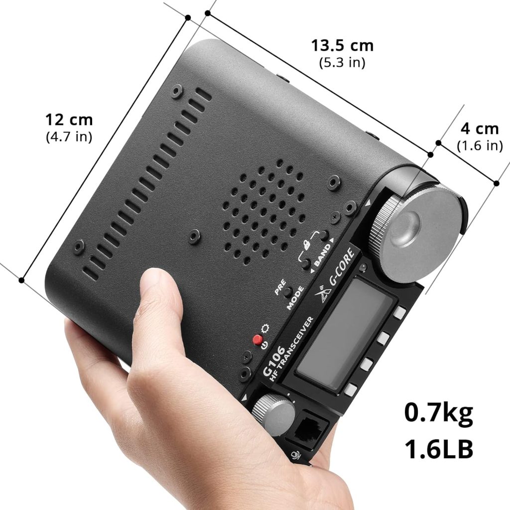 Xiegu G106 SDR HF Transceiver, 5W QRP Radio, SSB CW AM WFM, Support FT8