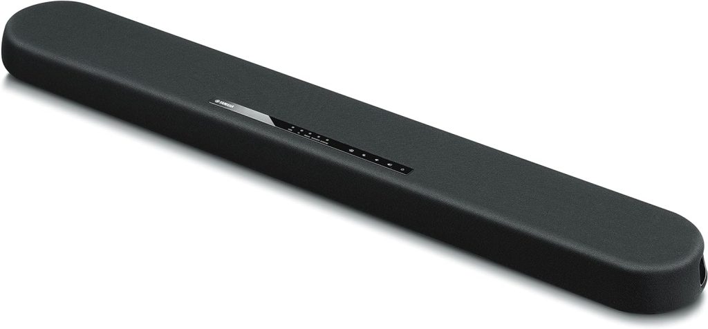 YAMAHA Bluetooth Soundbar with Dual Built-in Subwoofers, Black, 35 (Renewed)