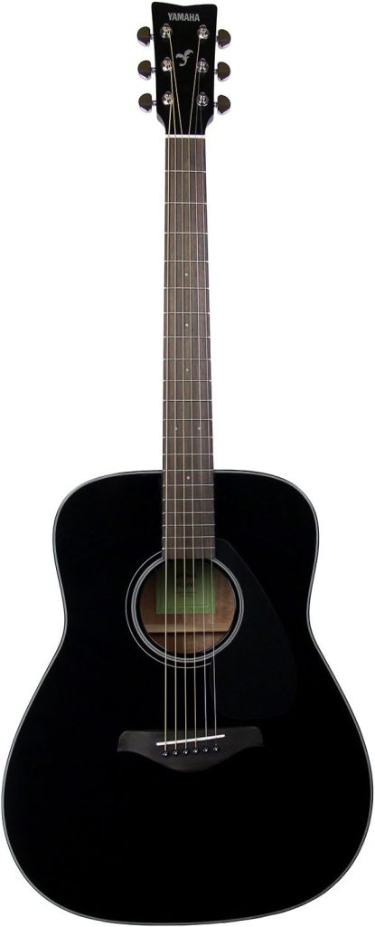 Yamaha FG800 Solid Top Folk Acoustic Guitar - Black