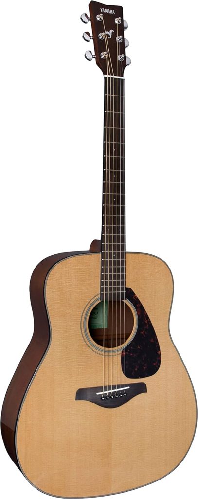 Yamaha FG800J Solid Top Dreadnought Acoustic Guitar, Natural
