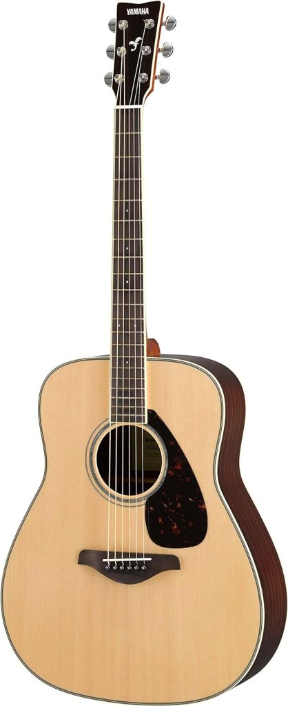 Yamaha FG830 Solid Top Folk Guitar, Natural