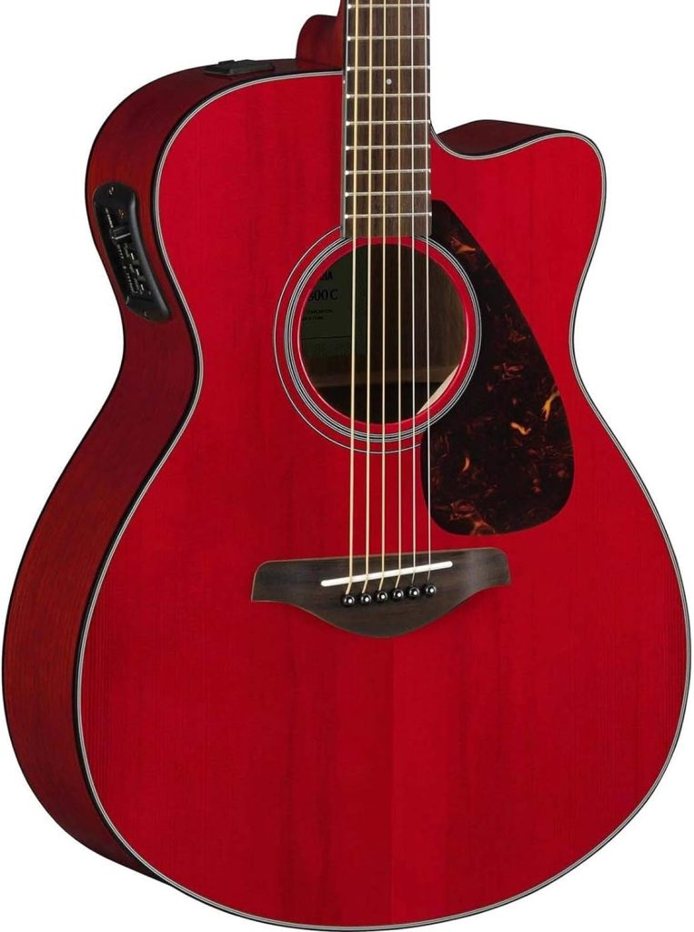 Yamaha FGX800C Solid Top Cutaway Acoustic-Electric Guitar, Dreadnought