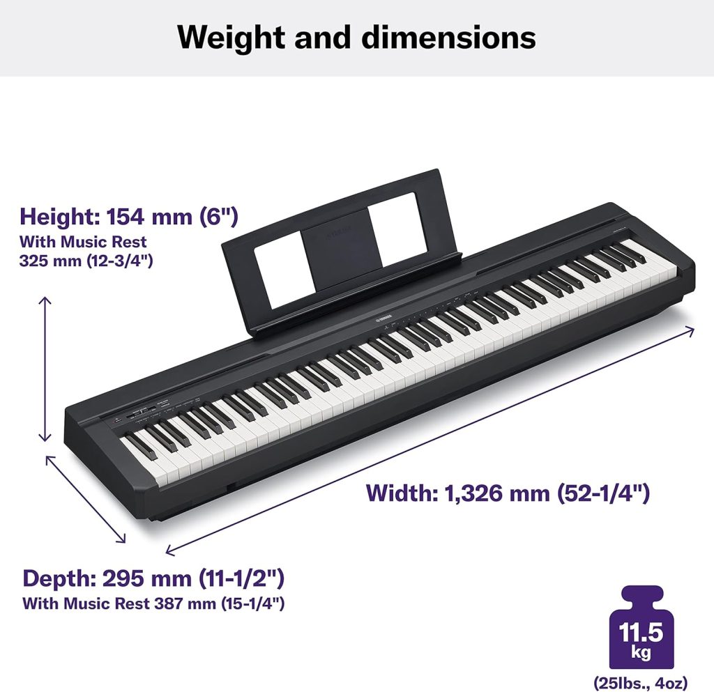 Yamaha P45 88-Key Weighted Digital Piano